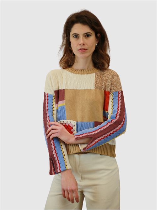 Patchwork cotton sweater MAXMARA WEEKEND | 2415361231600002